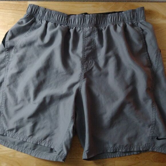 Vintage 90s Nike Small Swoosh Spell Out Wind Shorts Athletic - Picture 1 of 7